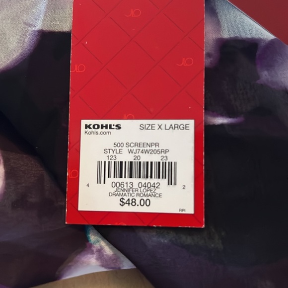 Jennifer Lopez Dramatic Romance Blouse XL - Picture 7 of 7